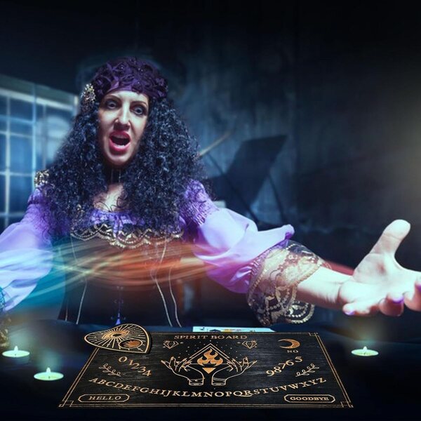 Ouija-Geisterbrett aus Holz mit Pendel für Wahrsagerei und spirituelle Kommunikation