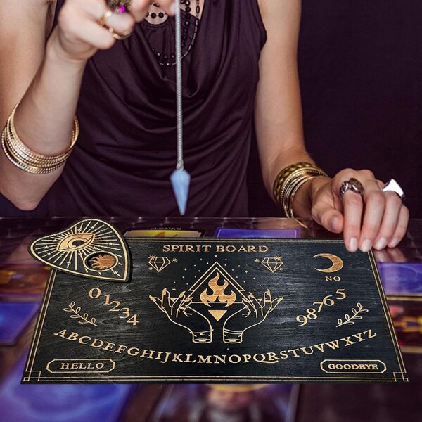 Ouija-Geisterbrett aus Holz mit Pendel für Wahrsagerei und spirituelle Kommunikation