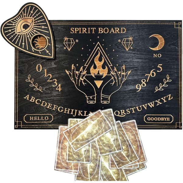 Ouija-Geisterbrett aus Holz mit Pendel für Wahrsagerei und spirituelle Kommunikation