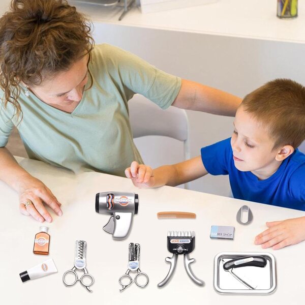 Friseur-Set für Kinder – Lernspiel zum Frisieren aus robustem ABS