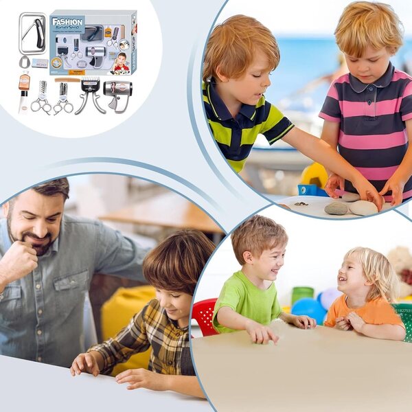 Friseur-Set für Kinder – Lernspiel zum Frisieren aus robustem ABS