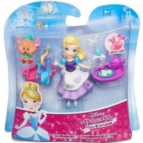 Cavernedesjouets Mini-Prinzessin Aschenputtel mit Nähset und Mickey Mouse – 8 cm