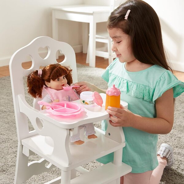 Melissa & Doug Deluxe 2-in-1 Puppenpflege- und Wickelzubehörset