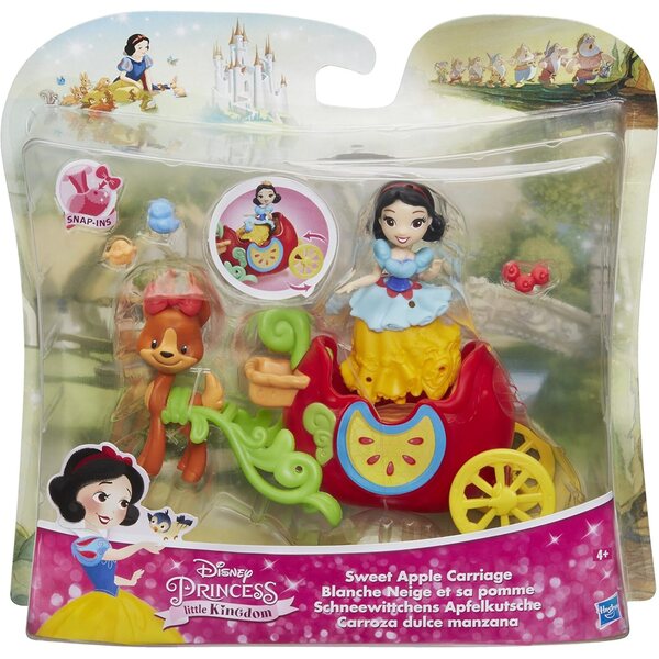 Disney Princess Little Kingdom Süßer Apfelwagen mit Schneewittchen und Zubehör