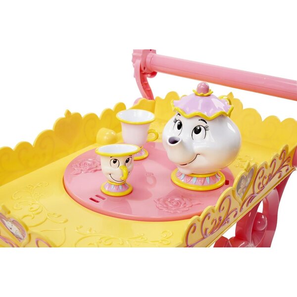 Disney Princess Belle Musik-Teewagen mit Mrs. Potts und Chip, magisches Spiel
