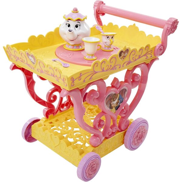 Disney Princess Belle Musik-Teewagen mit Mrs. Potts und Chip, magisches Spiel