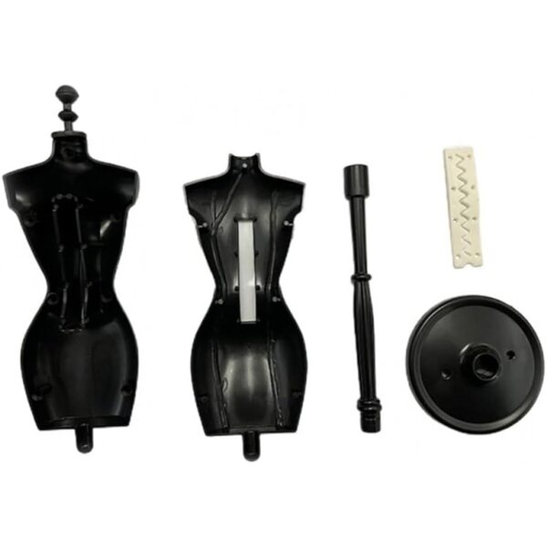 Set mit 5 Mini-Schaufensterpuppen für Plastikpuppen, 27 cm, Schwarz – Ausstellung von Kleidern und Kleidung