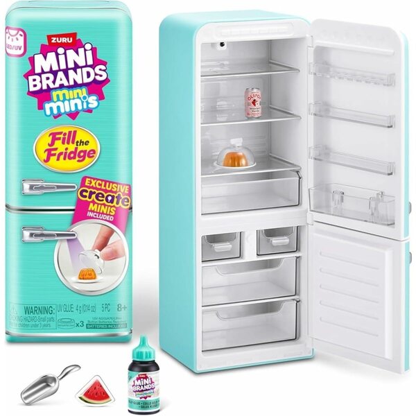 ZURU Mini Brands Surprise Kühlschrank Serie 1 – Lebensmittelminiaturen zum Sammeln