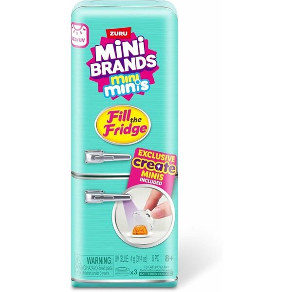 ZURU Mini Brands Surprise Kühlschrank Serie 1 – Lebensmittelminiaturen zum Sammeln