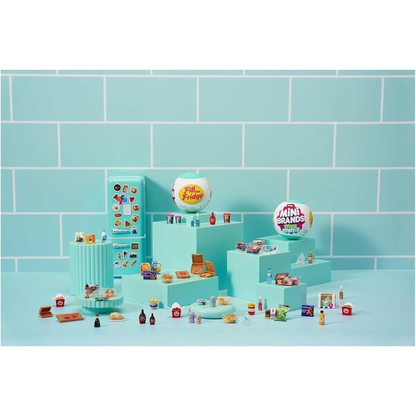 ZURU Mini Brands Surprise Kühlschrank Serie 1 – Lebensmittelminiaturen zum Sammeln