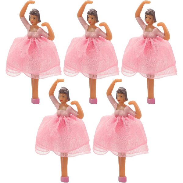 Set mit 5 Ballerina-Puppen für die Spieluhr, realistische Prinzessinnen-Dekorationen