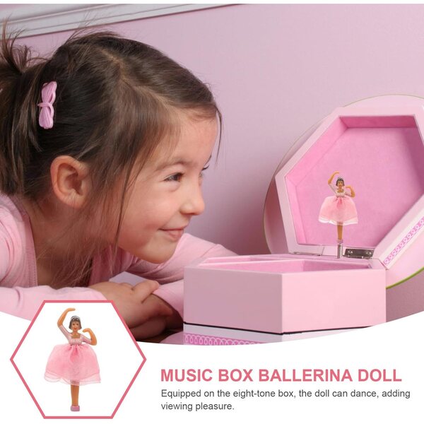 Set mit 5 Ballerina-Puppen für die Spieluhr, realistische Prinzessinnen-Dekorationen
