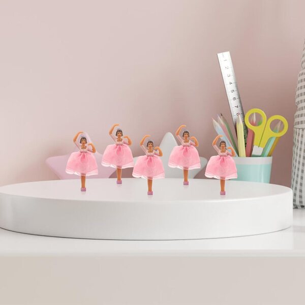 Set mit 5 Ballerina-Puppen für die Spieluhr, realistische Prinzessinnen-Dekorationen