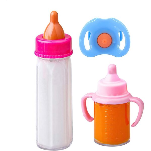 Set mit 3 magischen Babyflaschen mit verschwindendem Effekt, sicher und unterhaltsam