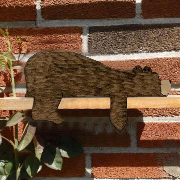 Handgefertigte Türdekoration aus Holz 16x9 cm - rustikaler und natürlicher Stil