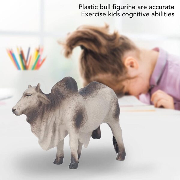 Realistische Stierfigur aus Kunststoff für Kinder und pädagogische Dekoration