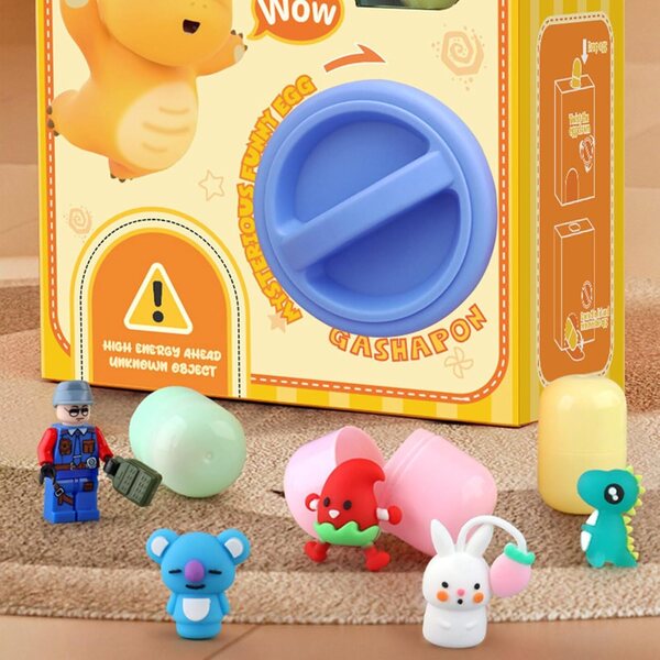 Mini-Gashapon-Maschinenspielzeug mit Sammelkapseln und Überraschung für Kinder