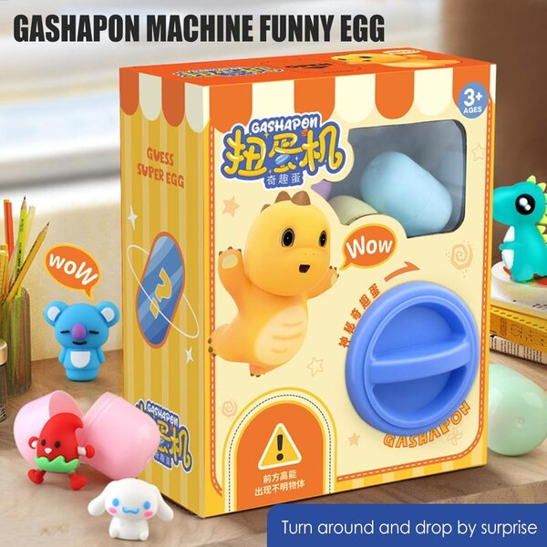 Mini-Gashapon-Maschinenspielzeug mit Sammelkapseln und Überraschung für Kinder