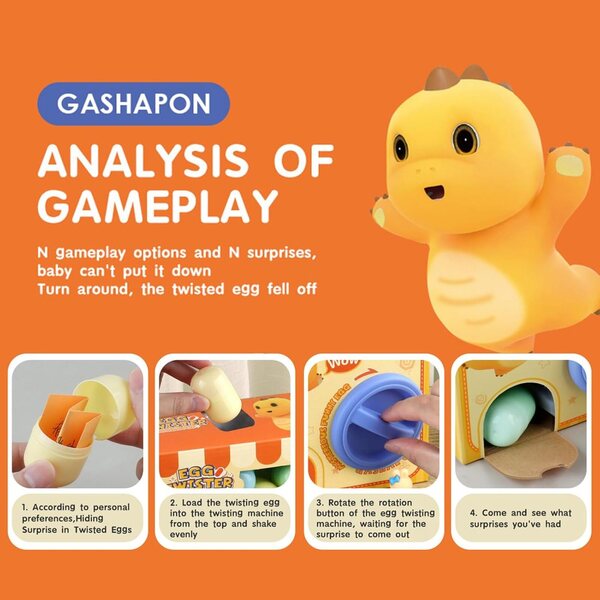 Mini-Gashapon-Maschinenspielzeug mit Sammelkapseln und Überraschung für Kinder