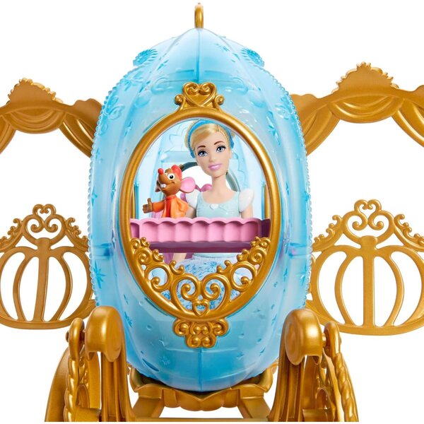 Mattel Disney Princess Cinderella's Carrosse Magique – Magisches und helles Spiel