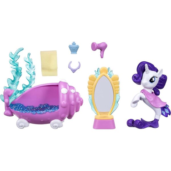 My Little Pony Spielset Rarity Undersea Spa mit PONY und Zubehör – Zauberhafter Spaß