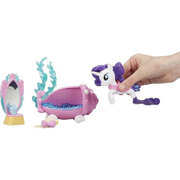 My Little Pony Spielset Rarity Undersea Spa mit PONY und Zubehör – Zauberhafter Spaß