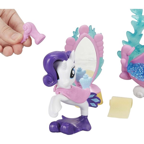 My Little Pony Spielset Rarity Undersea Spa mit PONY und Zubehör – Zauberhafter Spaß
