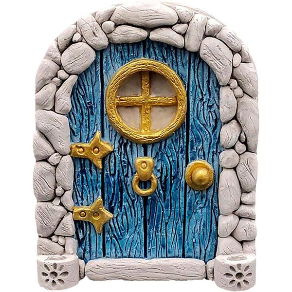 Miniatur-Feentür aus Holz für Garten- und Innen- und Außendekorationen