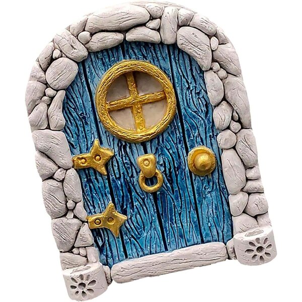 Miniatur-Feentür aus Holz für Garten- und Innen- und Außendekorationen