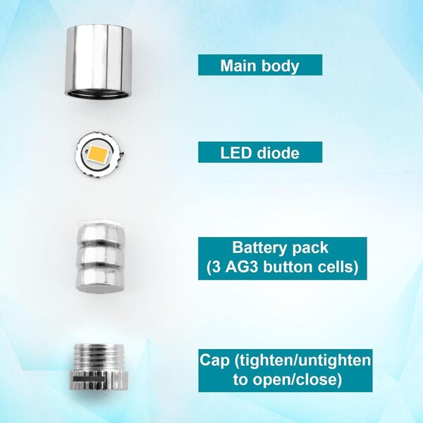 Mini LED světla na baterie 10ks pro DIY dekorace a modely s teplým světlem