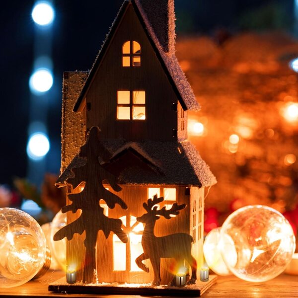 Mini LED světla na baterie 10ks pro DIY dekorace a modely s teplým světlem