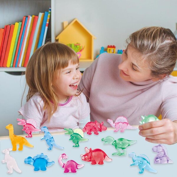 DIYDEC Mini pryskyřiční dinosauři 120 kusů pro dekorace domečku pro panenky a mikrozahrady