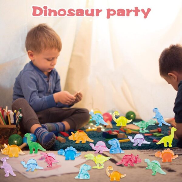 DIYDEC Mini pryskyřiční dinosauři 120 kusů pro dekorace domečku pro panenky a mikrozahrady
