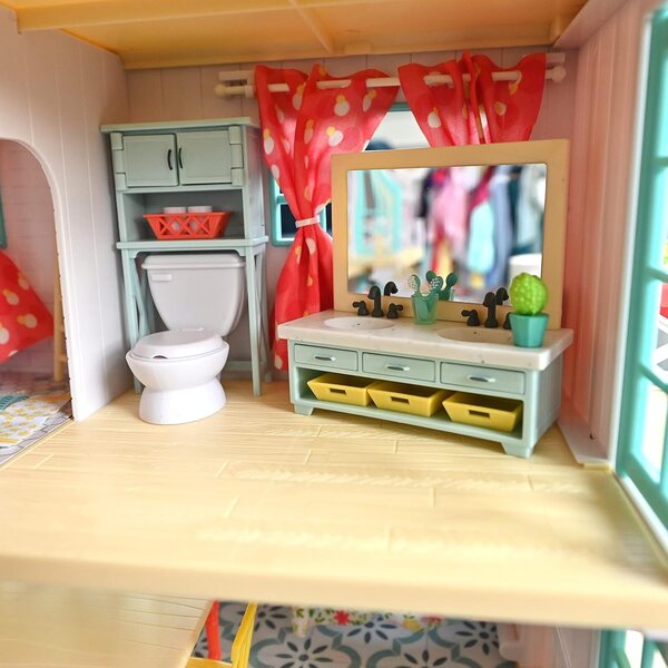 Honey Bee Acres poppenhuis badkamerdecoratieset met 30 stuks