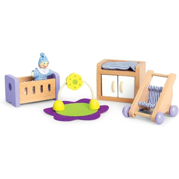Wooden Furniture Set for Children's Room - Accessories for 1'' Dollhouse