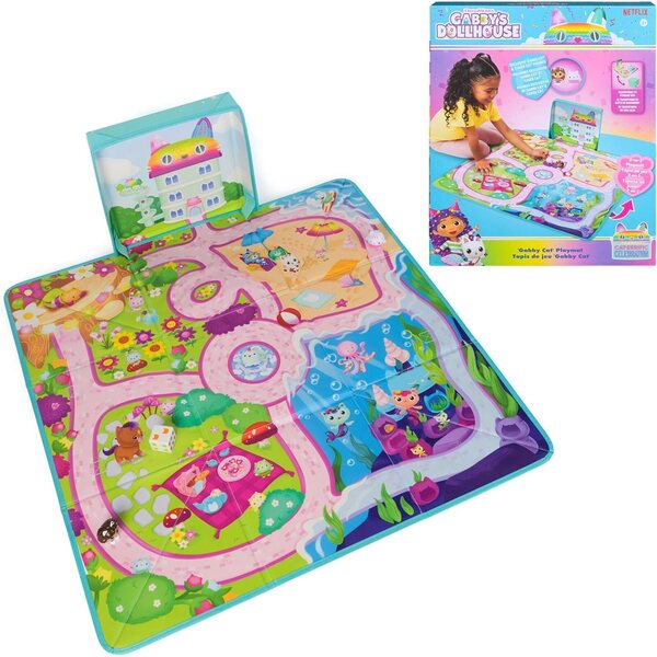 Gabby's Dollhouse Playmat with Figures, Games and Accessories for Children 3+