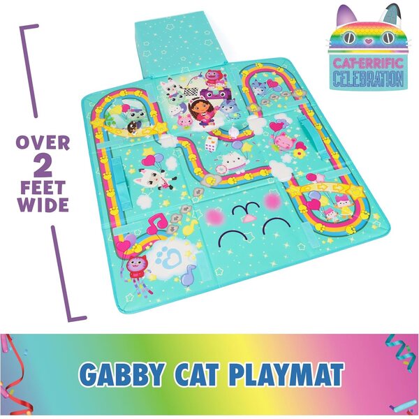 Gabby's poppenhuisspeelmat met figuren, spelletjes en accessoires voor kinderen vanaf 3 jaar