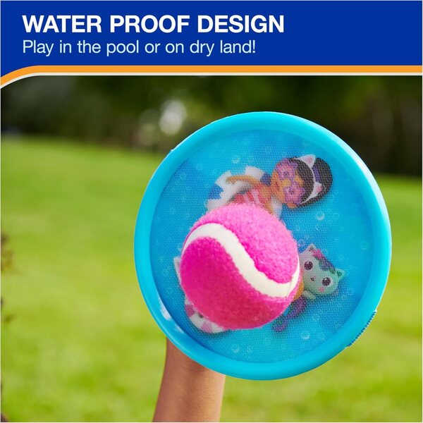 Swimways Gabby's Dollhouse Catch Game, Swimming Pool Accessories & Kids Outdoor Toys, Gabby's Dollhouse Party Supplies & Yard Games for Kids Aged 4 & Up