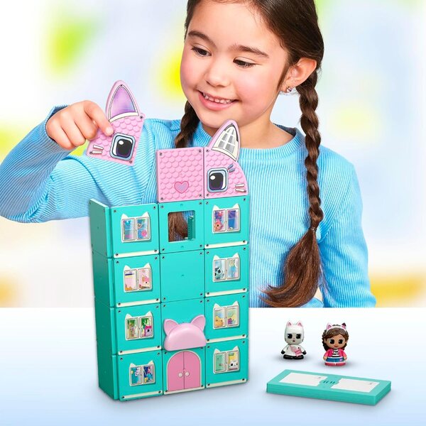 Tile Town Gabbys Puppenhaus: 35-teiliges STEM-Magnetset mit interaktiven Figuren