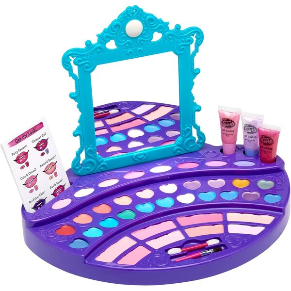 Cra-Z-Art Shimmer'n Sparkle Komplettes Make-up-Set mit 40 Farben und leuchtendem Spiegel