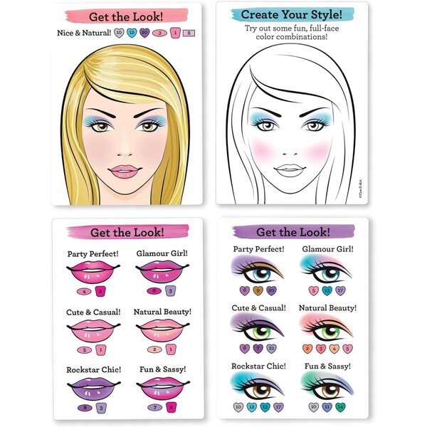 Cra-Z-Art Shimmer'n Sparkle Komplettes Make-up-Set mit 40 Farben und leuchtendem Spiegel