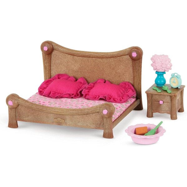 Li'l Woodzeez Schlafzimmer- und Esszimmer-Set mit Miniaturmöbeln und Accessoires