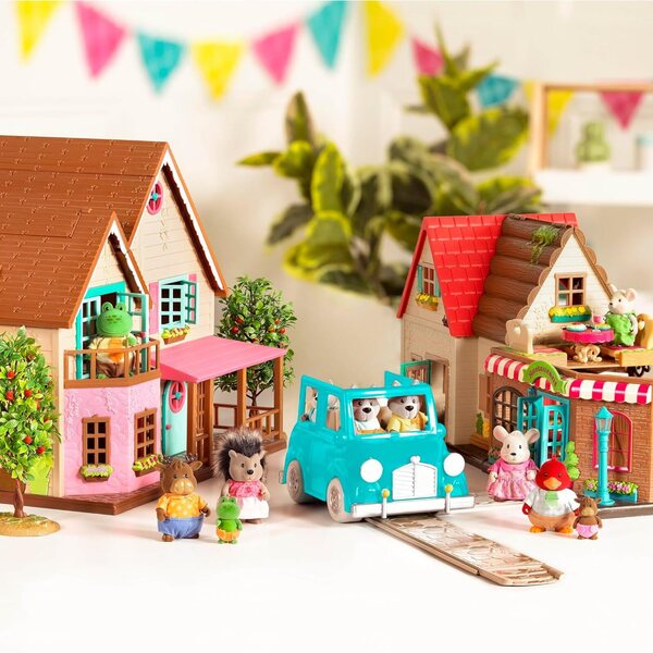 Li'l Woodzeez Schlafzimmer- und Esszimmer-Set mit Miniaturmöbeln und Accessoires