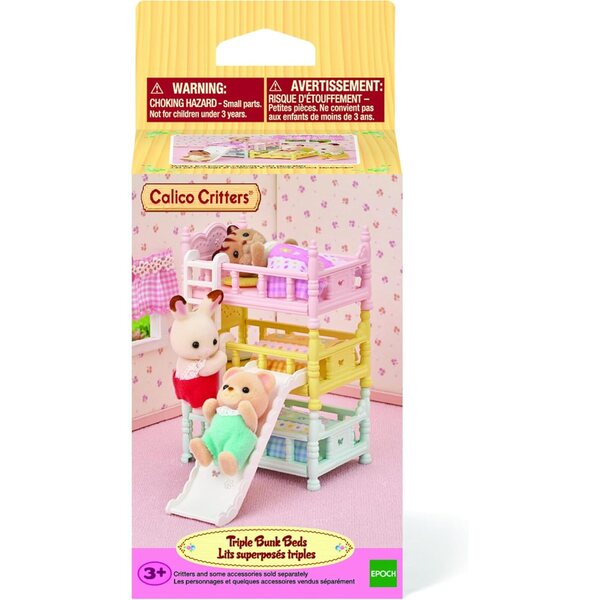 Kerrossänkysetti Calico Critters -nukkeille liukumäellä ja tikkailla