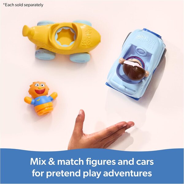 Herbie 1-2-3 Vehículo educativo con figura de clic y acción de retroceso para niños de 1 a 3 años