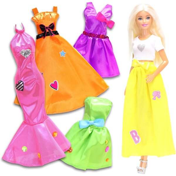 Barbie Be a Real Fashion Designer: Δημιουργικό κιτ με 5 ρούχα και αξεσουάρ κούκλας