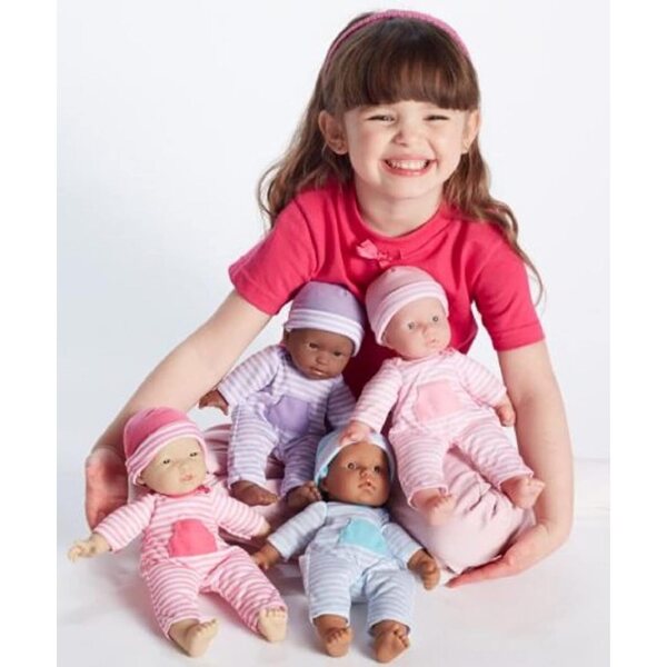 „JC Toys Rompers“ drabužiai 10–12 colių lėlėms su spalvingais dangteliais