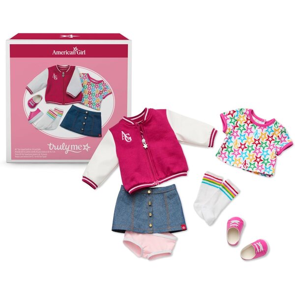 American Girl Truly Me Varsity striukė ir Star Squad apranga 18 colių lėlėms