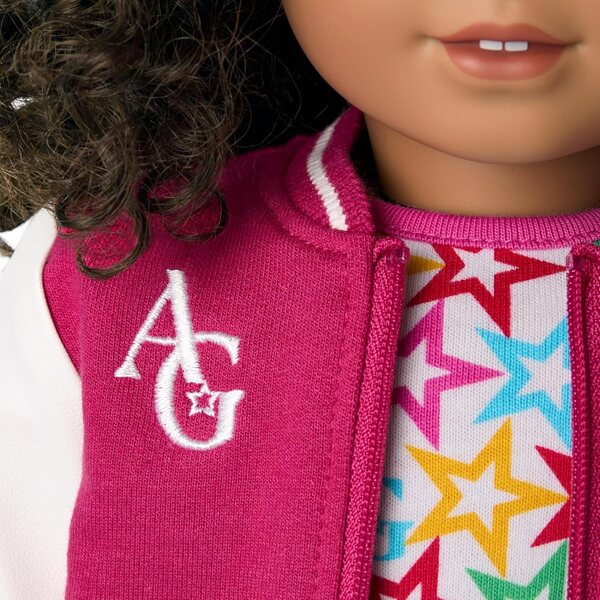 American Girl Truly Me College-Jacke und Star Squad-Outfit für 18-Zoll-Puppen