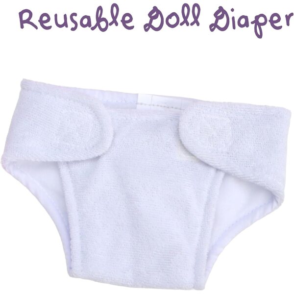 4-teiliges Babyausstattungsset für 12–14 Zoll große JC Toys-Puppen mit rosa und weißem Elefanten